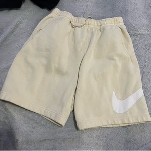 Men’s yellow nike sweatshorts